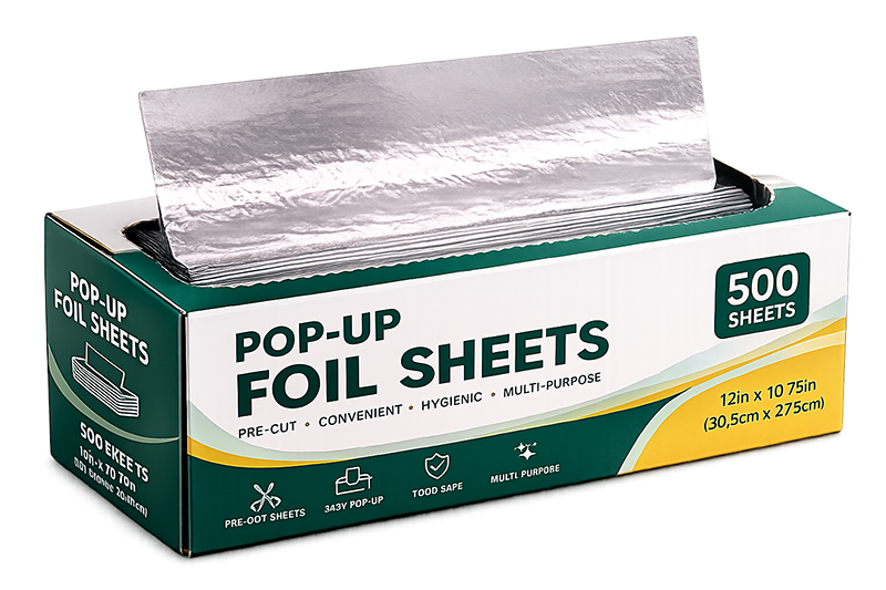 pop up aluminum foil sheets for professional food service