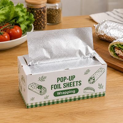 pop up aluminum foil sheets for professional food service