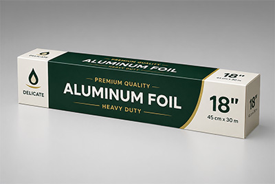 aluminum foil roll template